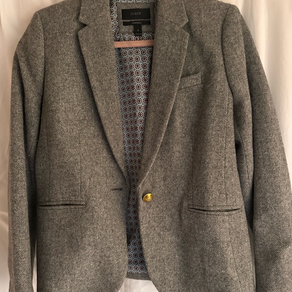 J. Crew Campbell Blazer with Patterned Lining